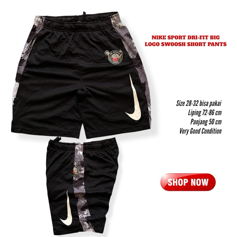 Nike Big Logo Swoosh Dri-fit Short Pants Second original