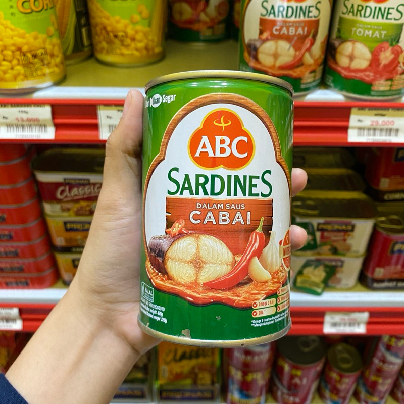 

Abc Sardines Cabai 425gr
