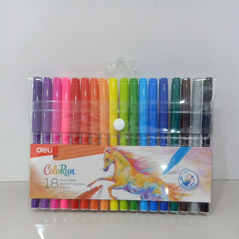 

Deli spidol warna isi 18 warna Paket warna lengkap