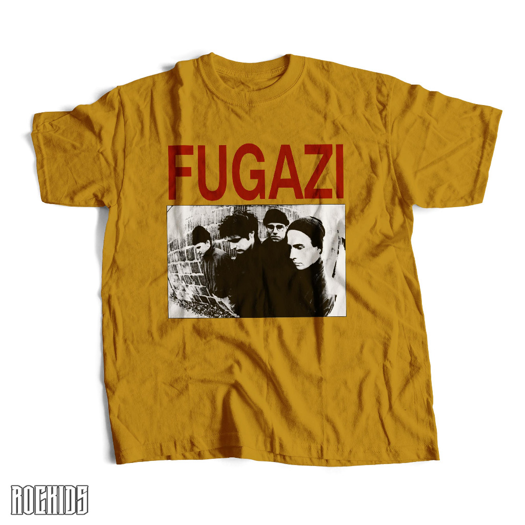 ROCKIDS - FUGAZI - TSHIRT - TEES - KAOS BAND - KAOS BAND FUGAZI - KAOS FUGAZI - TSHIRT FUGAZI