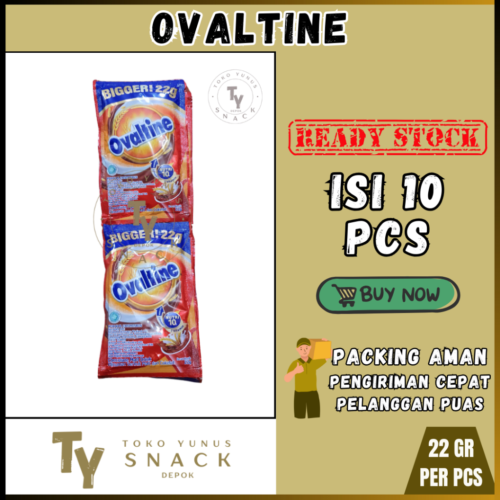 

OVALTINE BUBUK COKLAT RENCENG ISI 10PCS @22GR