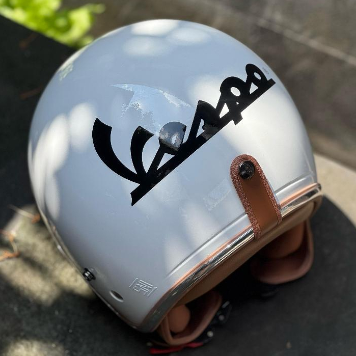 Helm Piaggio Vespa Putih Xential White
