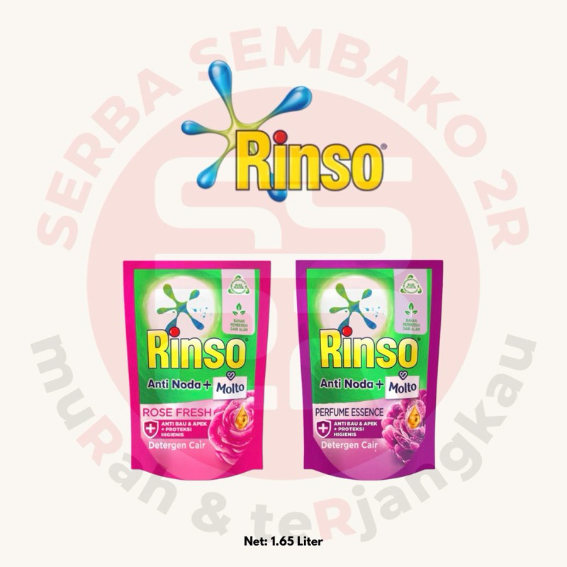 RINSO DETERGENT LIQUID ANTI NODA PLUS MOLTO 1.65 liter