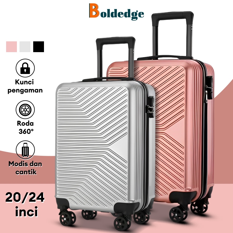 BoldEdge Koper 20/24 Inch Koper Travel Koper Kabin Hardcase Ringan ABS Bagasi Koper Murah