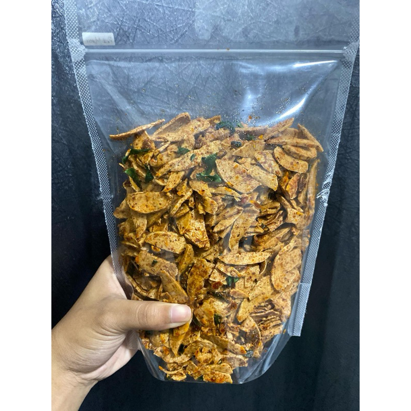 

Basreng Pedas Asin Daun Jeruk