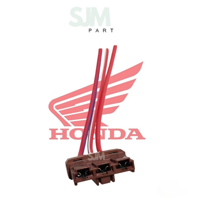 SAMBUNGAN SOCKET ECU ECM ACG SOKET 3 PIN MATIC HONDA VARIO 125 VARIO 150 PCX 150 ADV 150 SESUAI GAMB
