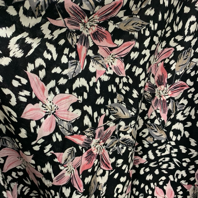 Kain cotton linen - Bahan Kain katun linen premium - Kain linen motif  - Kain katun motif - Kain kat