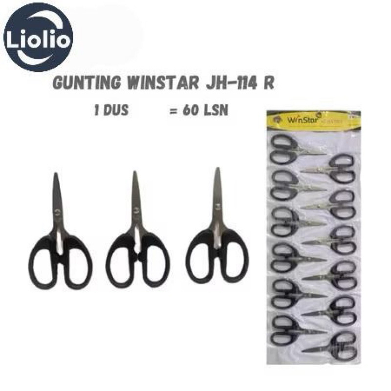

LIO GUNTING WINSTAR 4INCH (SMALL) / ATK SEKOLAH / ATK KANTOR / GUNTING SERBAGUNA / GUNTING PAPAN