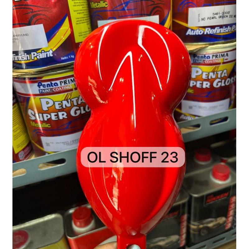 Cat Merah Ferrari PU Solid/Merah Terang Solid