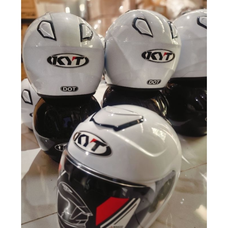 HELM HALF FACE KYOTO KYT REPLIKA FREE STIKER