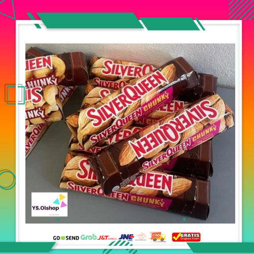 

ECER || silverqueen Chunky Bar Almond dan Mede 26 Gr/YS.OLSHOP2020