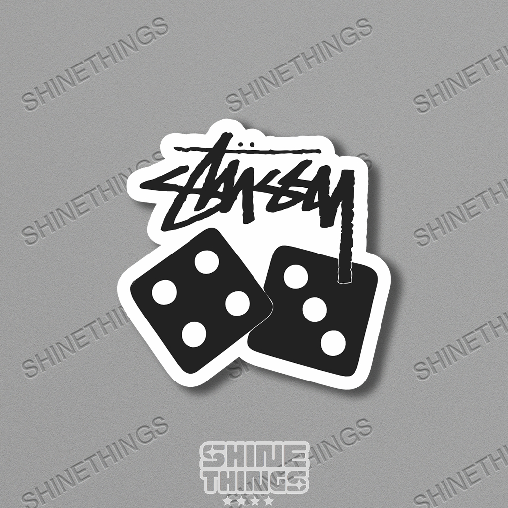 [Stiker Satuan] stiker aesthetic STUSSY || sticker aesthetic brand hypebeast
