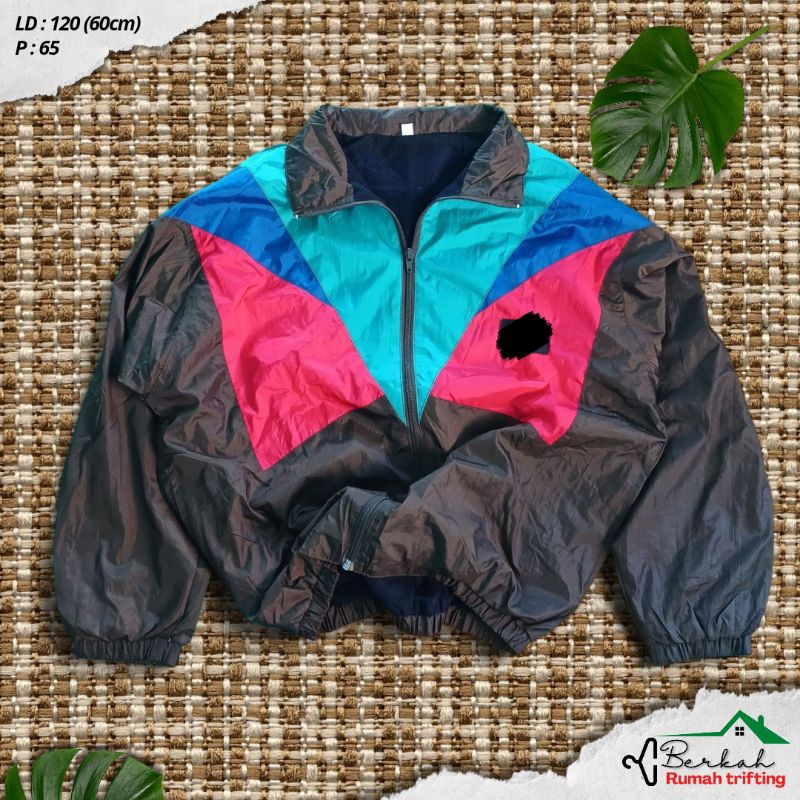 JACKET WINDBREAKER VINTAGE  Colorblock Thrift [FASHION] | Jacket Fashion | Jacket Second | Baju Pria