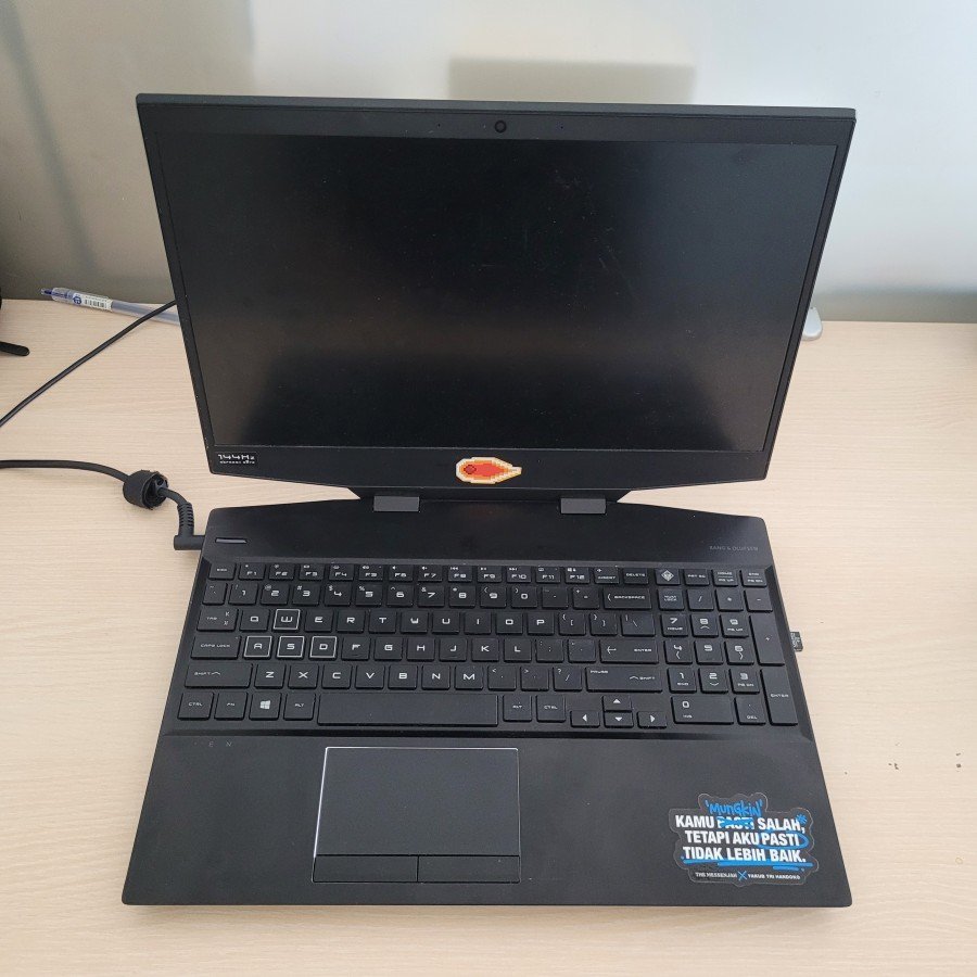 HP OMEN 15-DH0105TX i7 9750H RTX 2060 16GB RAM Laptop Gaming Bekas
