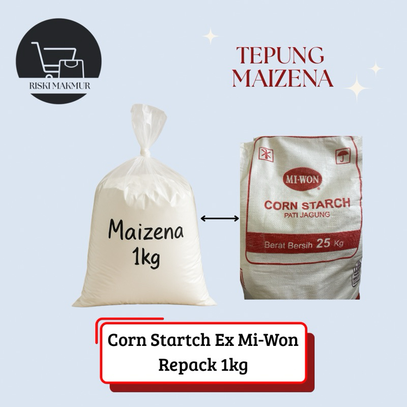 

Tepung Maizena / Tepung Jagung Repack 1kg Corn Starch Miwon