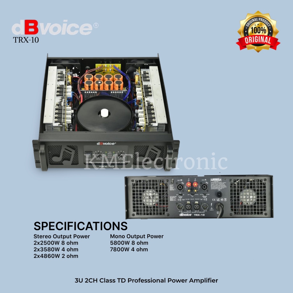 dBvoice Power Amplifier TRX 10 // Amplifier TRX10 Original