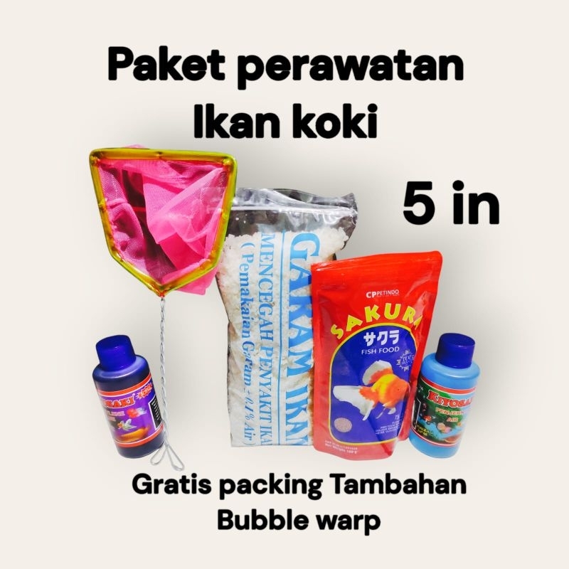 Perawatan ikan koki lengkap / paket perawatan ikan koki / ikan koki / koki / perawatan ikan koki / p