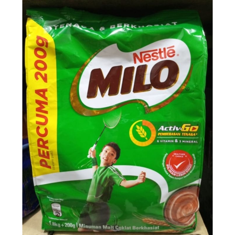 Milo 1.8kg + 200gr