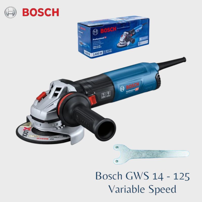 Gerinda Bosch GWS 14 125 S Gerinda Tangan 5 inch Variable Speed  Bosch