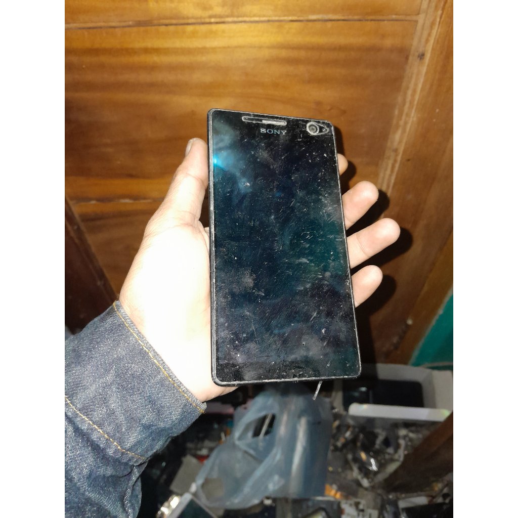 lcd tc 1set sony xperia c4 ori cabutan normal
