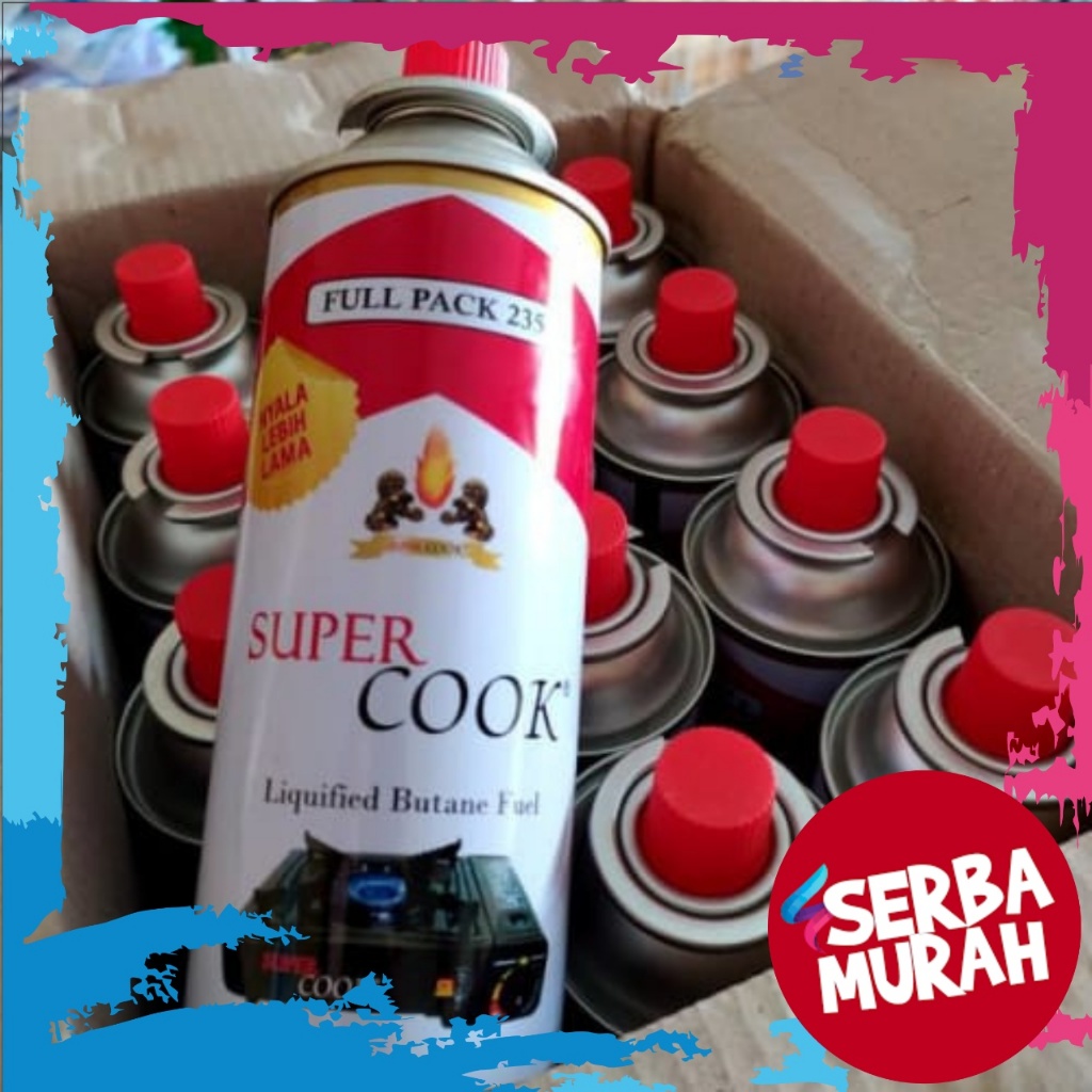SuperCook Super Cook Gas Kaleng Kompor Portable/ Super Las