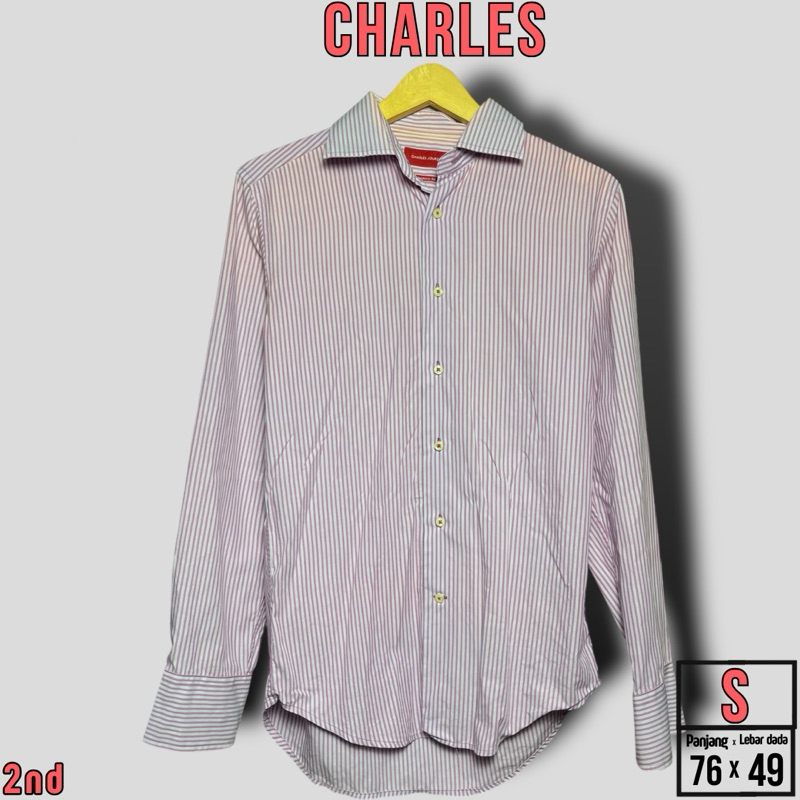 KEMEJA GARIS PRIA CHARLES SIZE S
