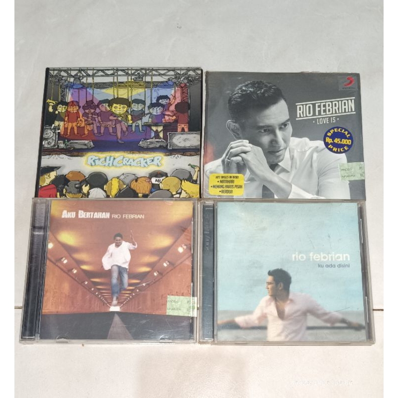 cd Indonesia RICH CRACKER / RIO FEBRIAN-Love Is / RIO FEBRIAN-Aku Bertahan / RIO FEBRIAN-Ku Ada Disi