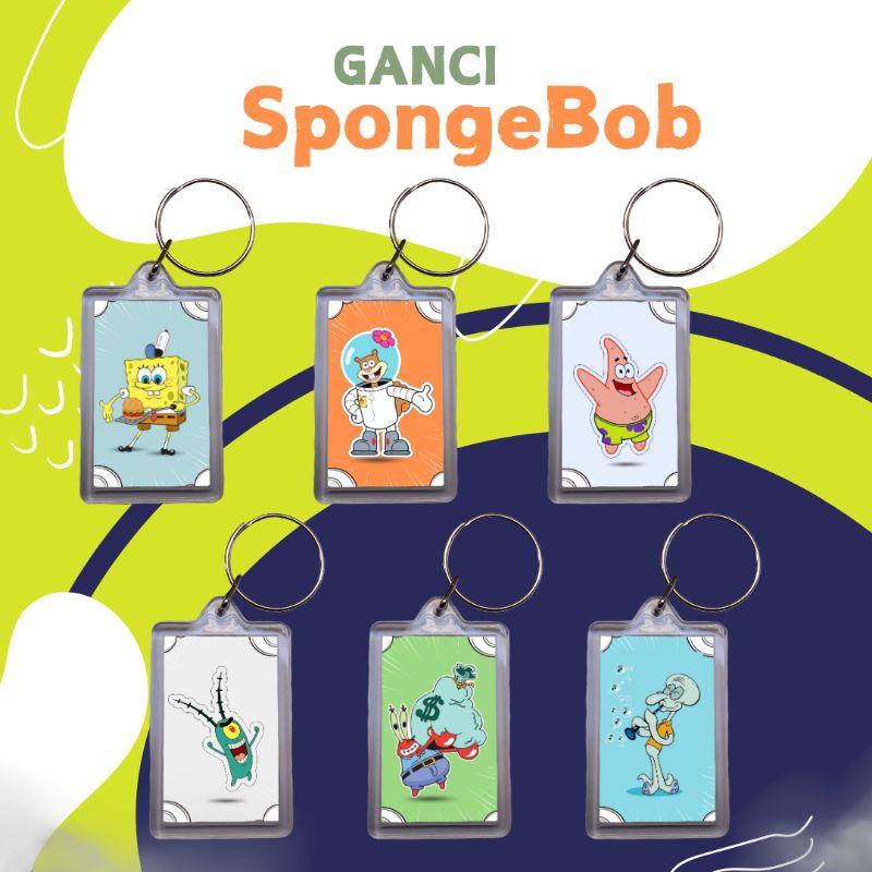 GANTUNGAN KUNCI SPONGEBOB - Kartun Spongebob Ganci Akrilik