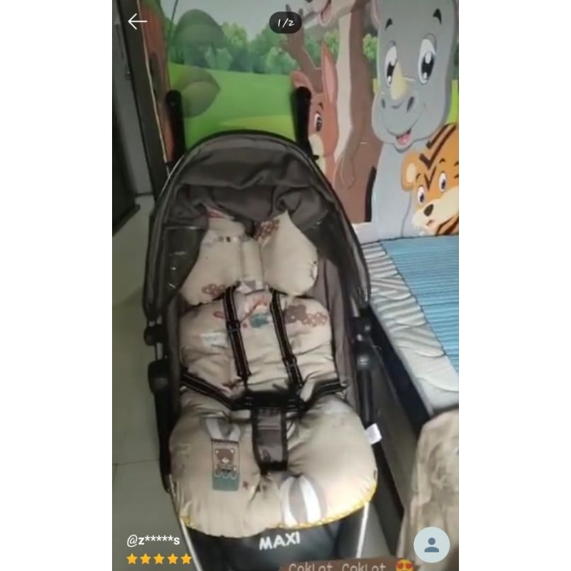 PRELOVED Bumbee collection - Elephant stroller pad bahan Katun Jepang