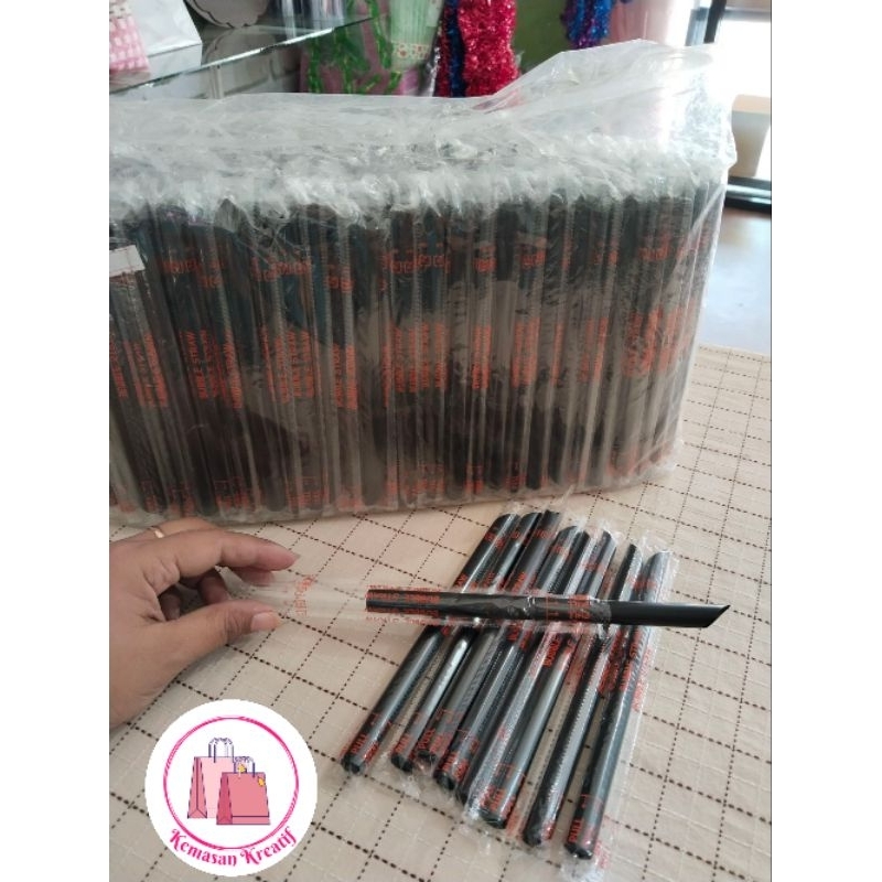 Sedotan boba 12 mm Hitam steril