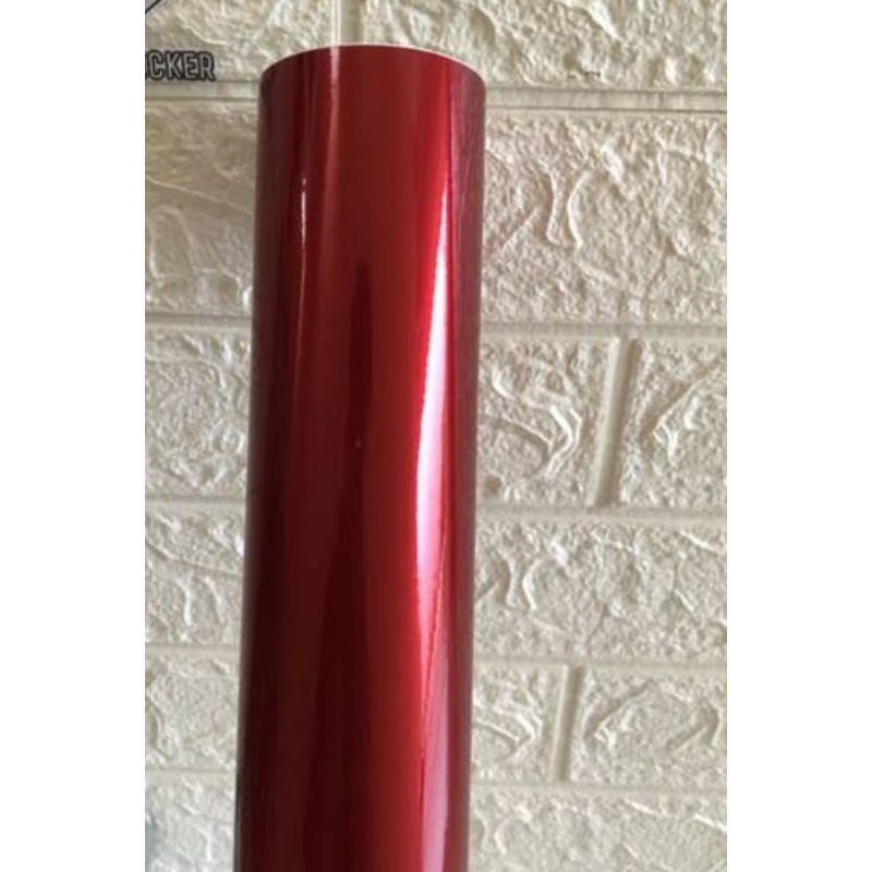 skotlait merah maroon skotlet merah metalik stiker merah candy