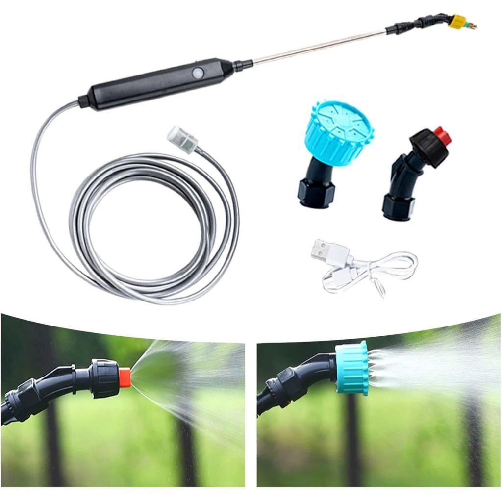 Stik Semprotan Elektrik Penyiram Tanaman Otomatis Adjustable Stick Spray