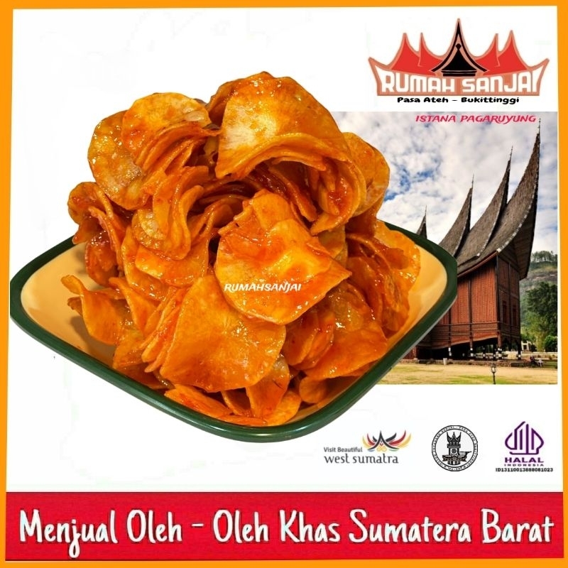 

Keripik Balado Bulat 250 gram - Keripik Sanjai Balado Rumah Sanjai