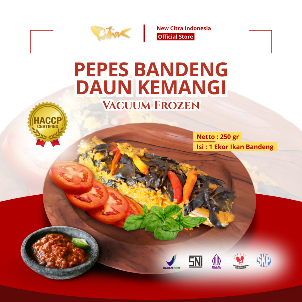BANDENG PEPES DAUN KEMANGI RETORT ISI 1 EKOR