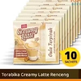 

kopi creamy latte 1renceng isi 10bks/Torabika creamy latte