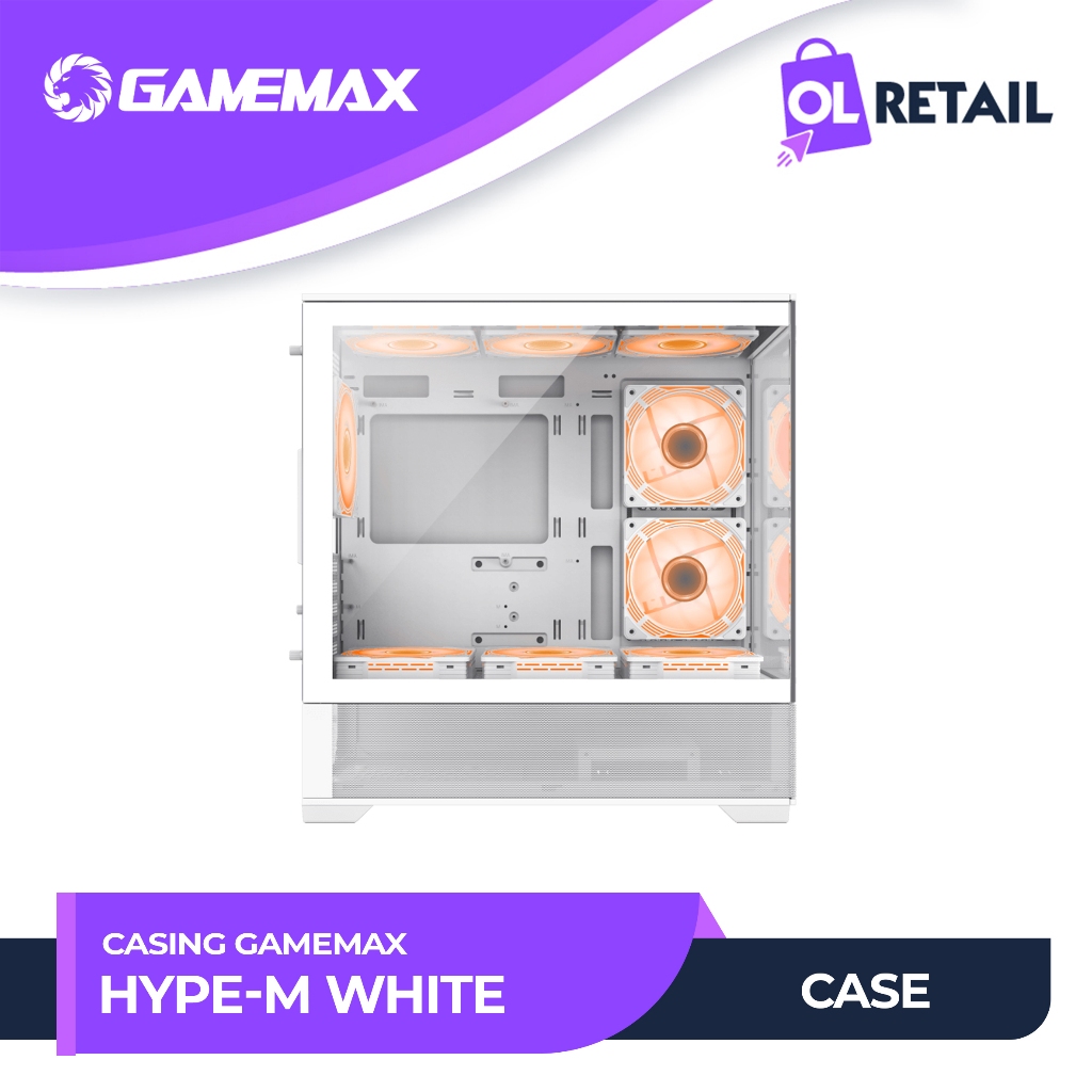 Casing PC Gamemax Hype-M White M-Atx