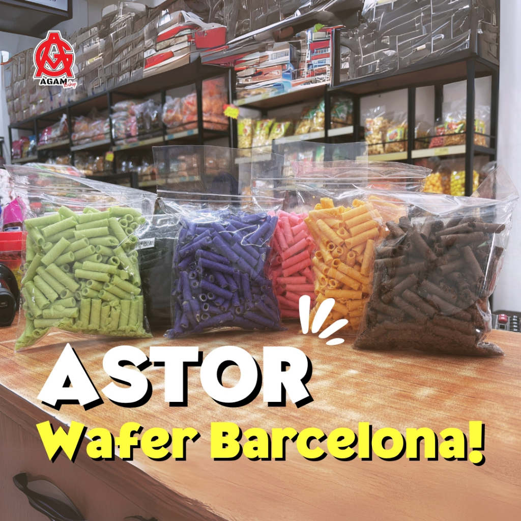 

ASTOR BARCELONA / WAFER STICK / SNACK JAJANAN CEMILAN JADUL / AGAM BSHOP