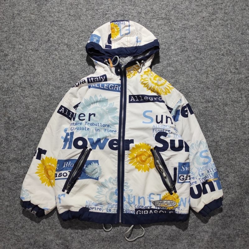 JACKET SKI SNOWBOARD OUTDOOR ELLESSE SUNFLOWER REVERSIBLE COLORBLOCK/COLOURBLOCK VINTAGE THRIFT/SECO