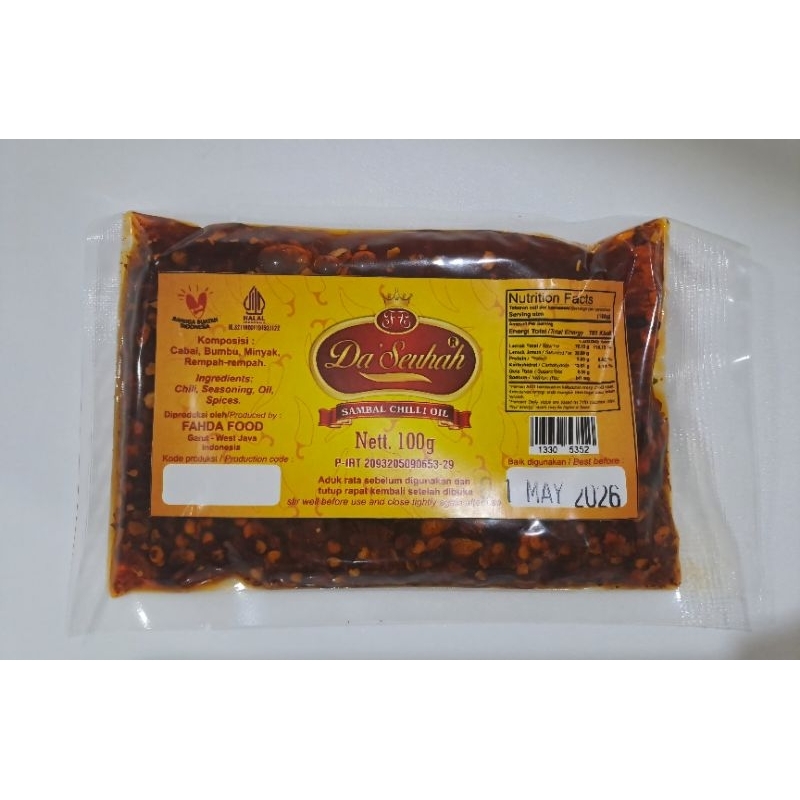 

Chilli oil halal 100 gram Da'Seuhah