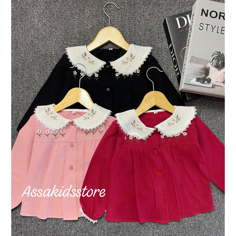 Daviena Kemeja Blouse Anak Perempuan 1-13 Tahun / Baju Atasan Anak Perempuan