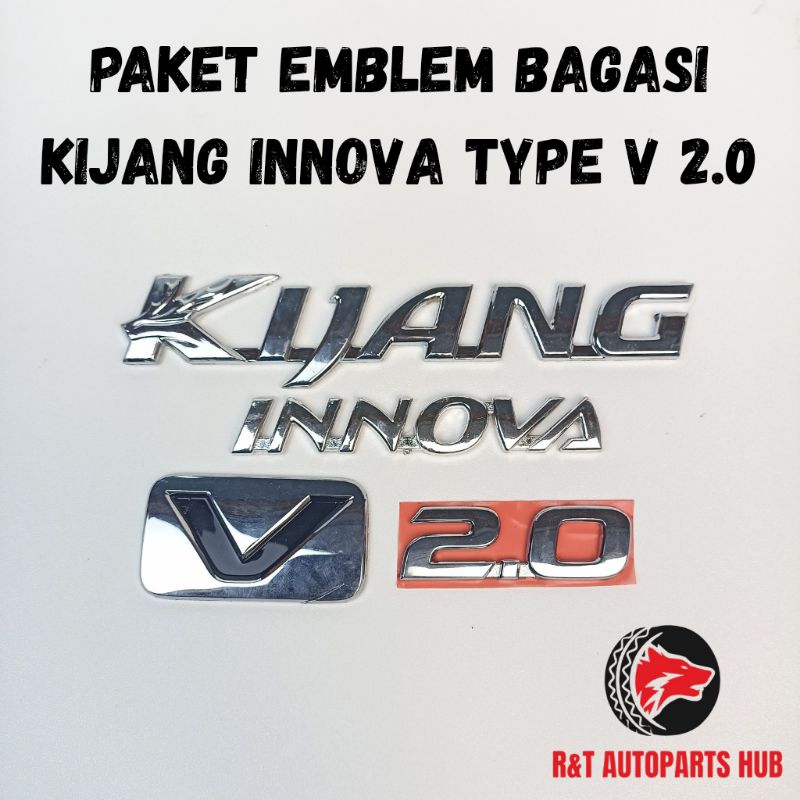Paket Emblem Bagasi Kijang Innova (2005-2015) Type V 2.0