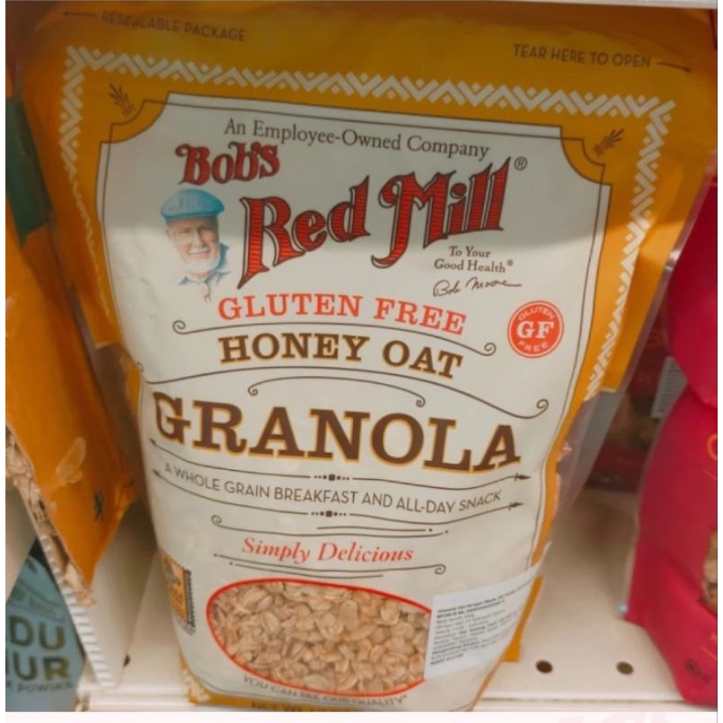 

bob red mill BRM granola honey oat sereal gandum 340gr