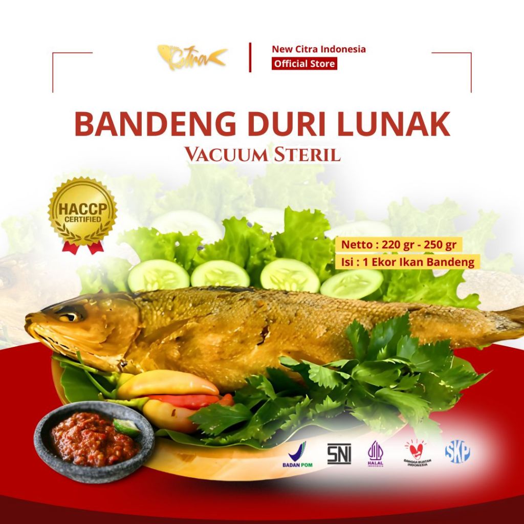 

BANDENG PRESTO DURI LUNAK VACUUM STERILISASI #menusehatandalan #tahanhingga1tahun