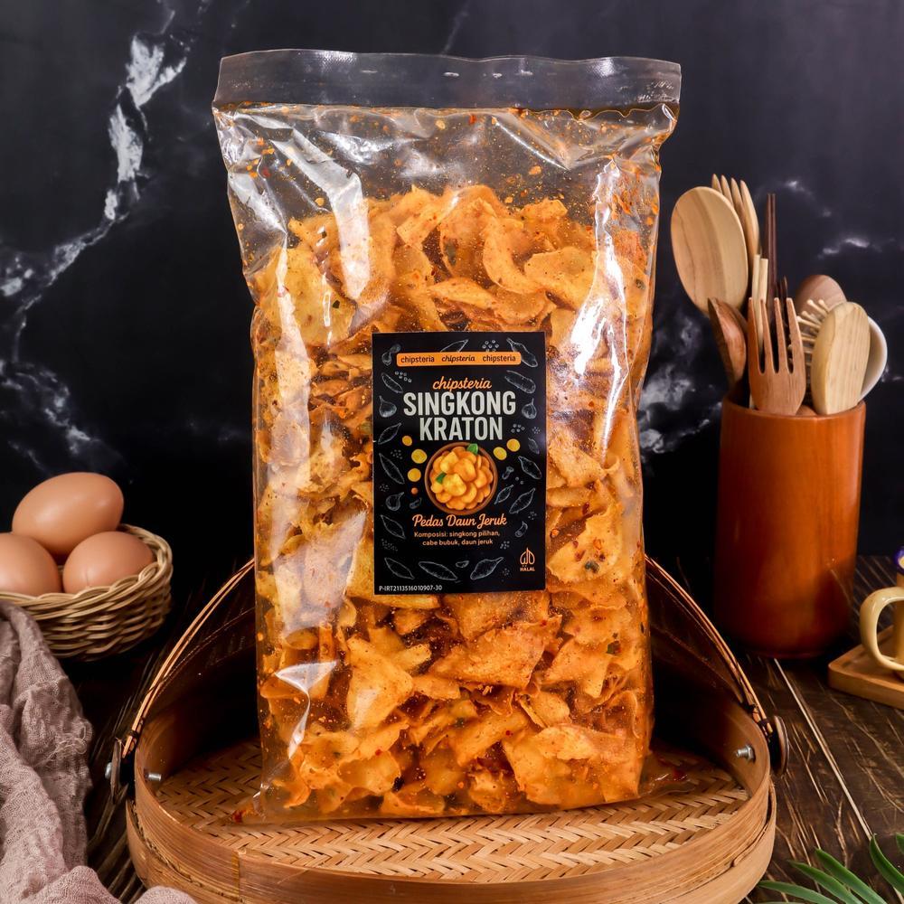 

Chipsteria Keripik Singkong Kraton – Pedas Daun Jeruk + Chili Oil | 120gr/300gr/500gr