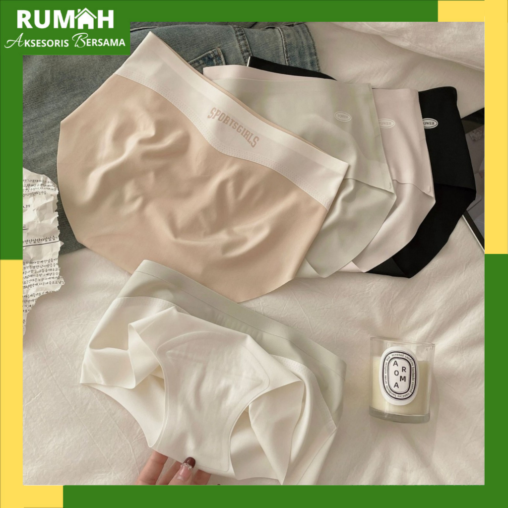 RAB CD675 Celana Dalam Seamless Wanita CD Sutra Adem Push UP Bahan Nyaman