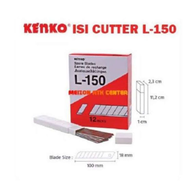 

Pisau Isi Cutter besar type L-150 (per pack) merk Kenko.