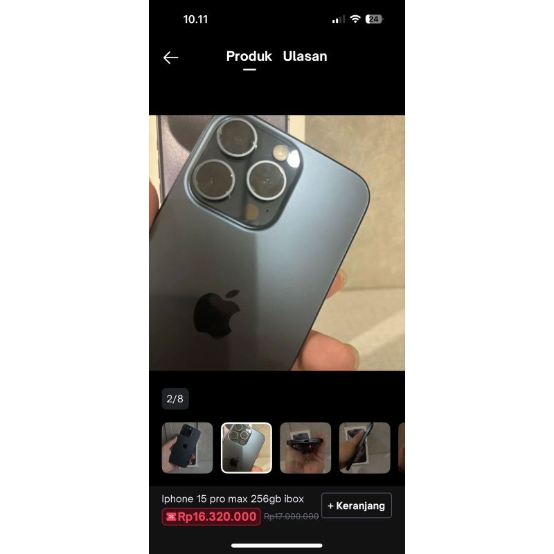 iPhone 15 pro max 256gb IBox Titanium