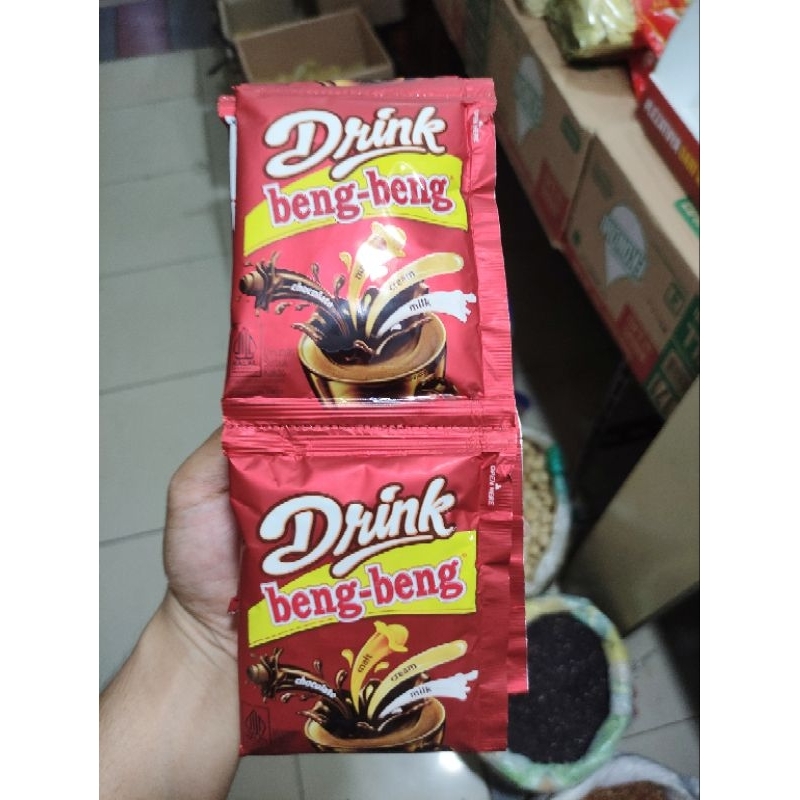 

Minuman Beng Beng Drink 4in1 Coklat Susu Krim Malt Beng-Beng 1 Renceng 10 Sachet