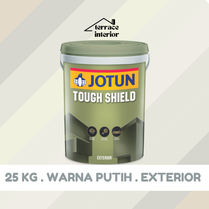 Cat Tembok Tough Shield Jotun warna Putih 25 kg