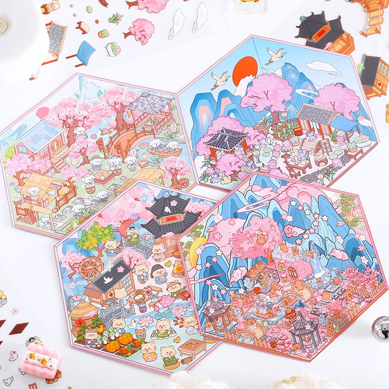 

3D Decorative Sticker Korea Butter Bear My little Pony Capybara Sakura Puppy White Viral Import Kim Goodvibesummer